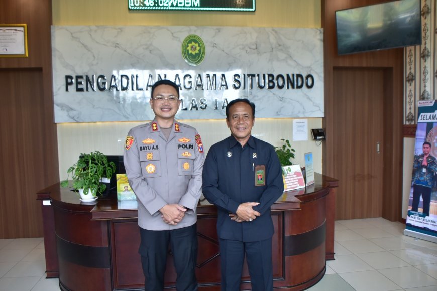 Pererat Sinergi Antar Instansi, Kapolres Situbondo Silaturahmi ke Kantor Pengadilan Agama