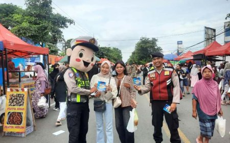 Serunya CFD Situbondo: Selain Sehat, Warga Juga Dapat Tips Keselamatan Berkendara dari Polisi