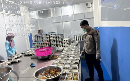 Polsek Mlandingan Dampingi Program Makan Bergizi Gratis untuk Ribuan Pelajar