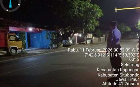 PATROLI BLUE LIGHT DALAM RANGKA ANTISIPASI 3C DAN GANGGUAN KAMTIBMAS DI  WILAYAH KECAMATAN KAPONGAN