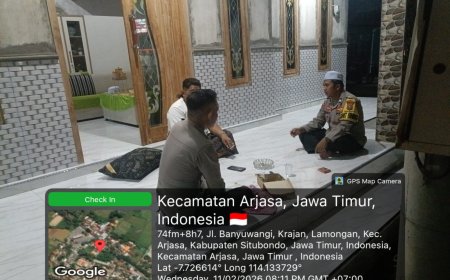 Polsek Arjasa Gelar DDS Harkamtibmas, Ajak Tokoh Masyarakat Desa Lamongan Jaga Kondusivitas Wilayah