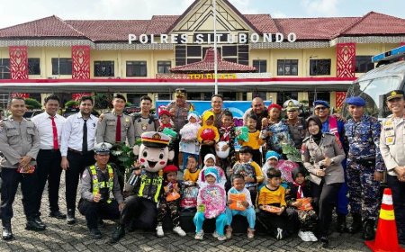 Ratusan Siswa TK di Situbondo Jadi Sahabat Polisi