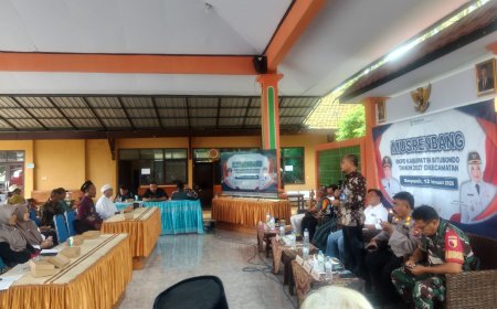 Kapolsek Banyuputih Menghadiri Kegiatan Musyawarah Perencanaan Pembangunan (Musrenbang) RKPD Kabupaten Situbondo Tahun 2027 di Kecamatan Banyuputih