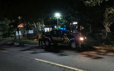 Polsek Banyuputih Melaksanakan Patroli Blue Light Antisipasi Balap Liar dan 3C