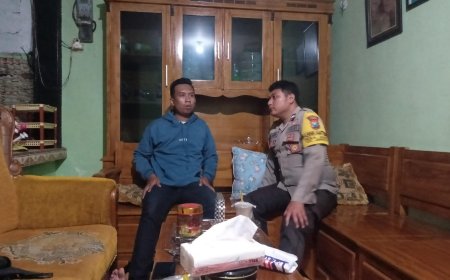 Jaga Kamtibmas, Polsek Jangkar Rutin Melaksanakan Patroli Di Rumah Warga