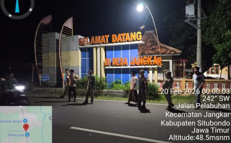 Sinergitas Polsek Jangkar Bersama Forkopimca Melaksanakan Patroli Gabungan Antisipasi Perang Petasan