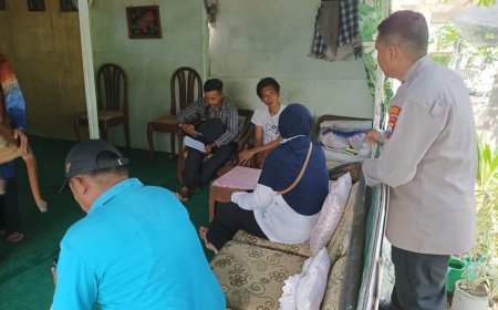 POLSEK KAPONGAN MENINDAK LANJUTI LAPORAN MASYARAKAT ADANYA SEORANG LAKI LAKI YANG DIDUGA MENGALAMI GANGGUAN JIWA DI KP.KARANG MALANG DESA POKAAN KEC.KAPONGAN