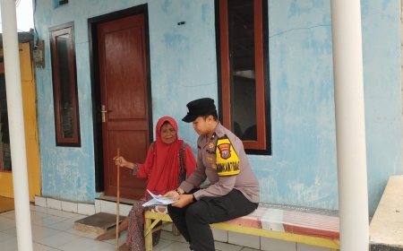 POLSEK KAPONGAN BHABINKMTIBMAS MELAKSANAKAN GIAT PENDATAAN PROGRAM BANTUAN PEMERINTAH DALAM PENGENTASAN KEMISKINAN