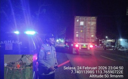 POLSEK MLANDINGAN INTENSIFKAN PATROLI BLUE LIGHT ANTISIPASI 3C DAN LAKA LANTAS DI BULAN RAMADHAN