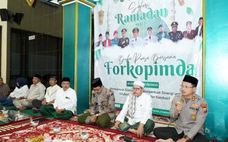 Forkopimda Perkuat Soliditas Kamtibmas Lewat Safari Ramadan di Mapolres Situbondo