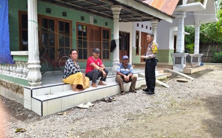 Polsek Kapongan Giat DDS / Door To Door System dalam rangka Harkamtibmas guna antisipasi kriminalitas.