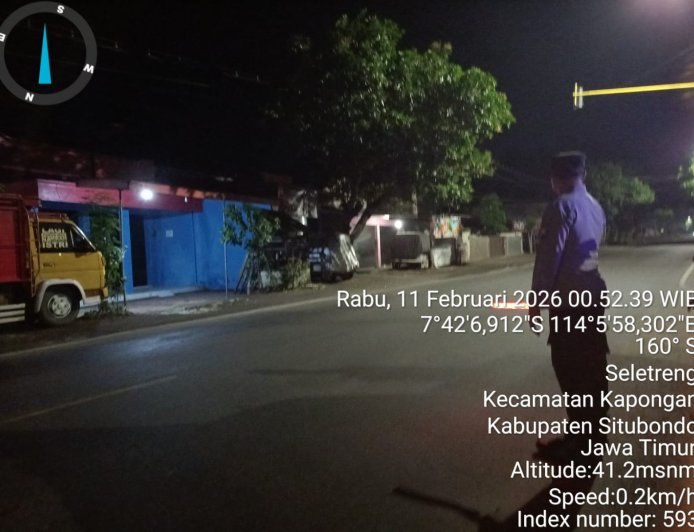 PATROLI BLUE LIGHT DALAM RANGKA ANTISIPASI 3C DAN GANGGUAN KAMTIBMAS DI  WILAYAH KECAMATAN KAPONGAN