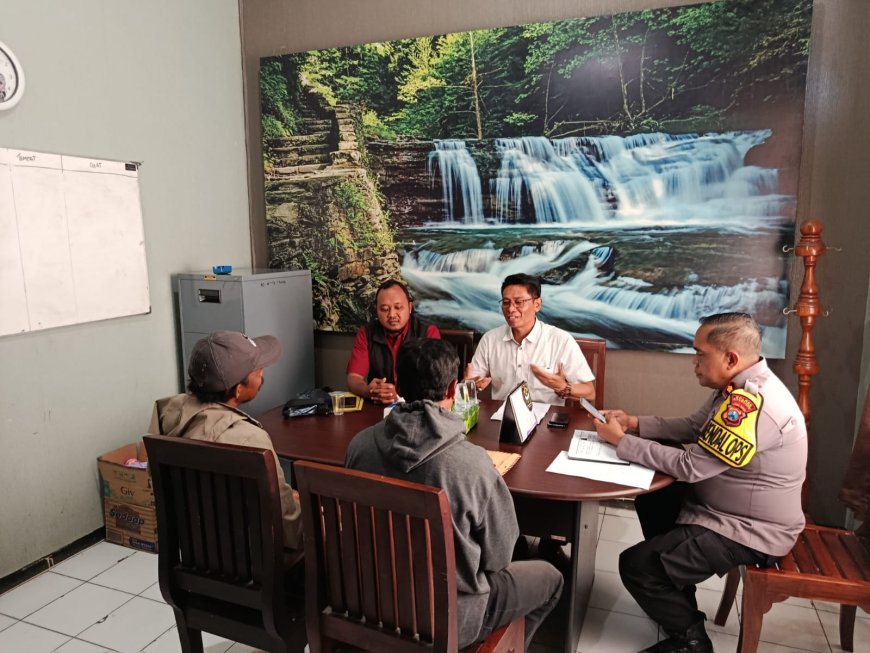 POLSEK BANYUGLUGUR MELAKSANAKAN RAKOR PERSIAPAN SELAMATAN DESA LUBAWANG (OJUNG)