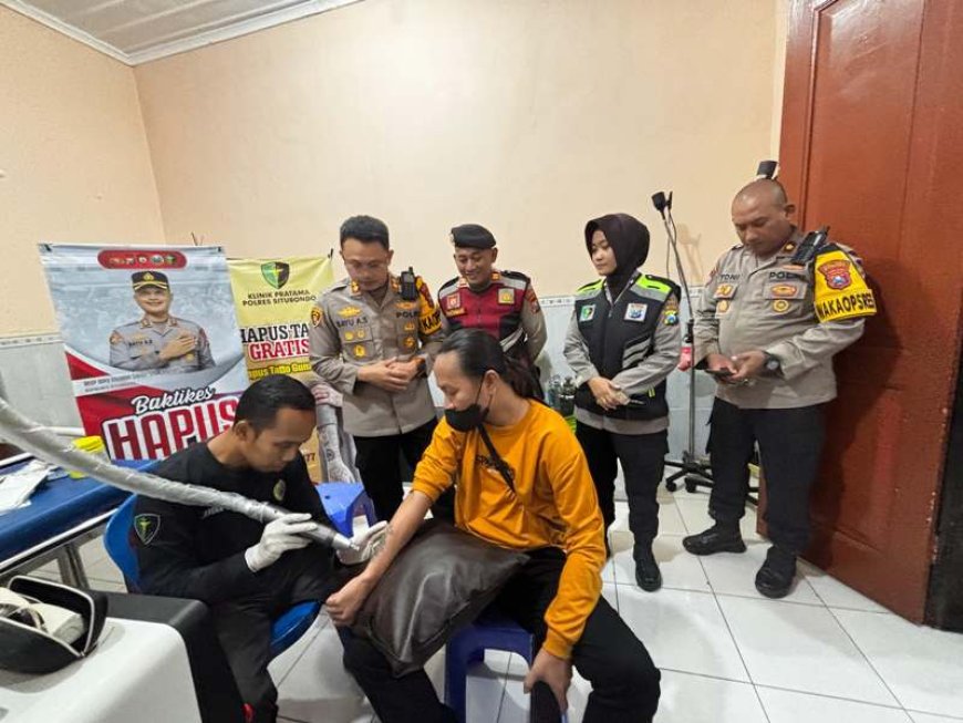 Rayakan HUT ke-74 Korp Sabhara, Polres Situbondo Gelar Donor Darah dan Hapus Tato Gratis
