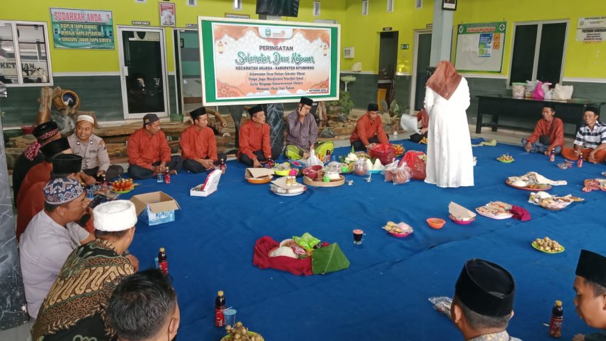 Sinergitas Polisi dan Warga, Selamatan Desa Ketowan Berjalan Aman dan Tertib