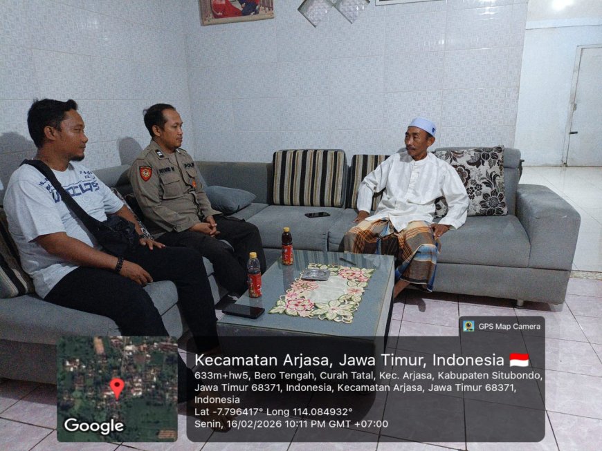Sambang Warga Malam Hari, Polsek Arjasa Antisipasi Kejahatan 3C