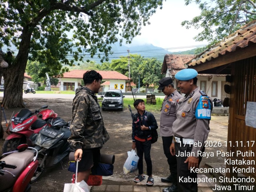Upaya Preventif Cegah Kriminalitas, Polsek Kendit Patroli Dialogis di wisata Pantai Beach foresh Desa Klatakan