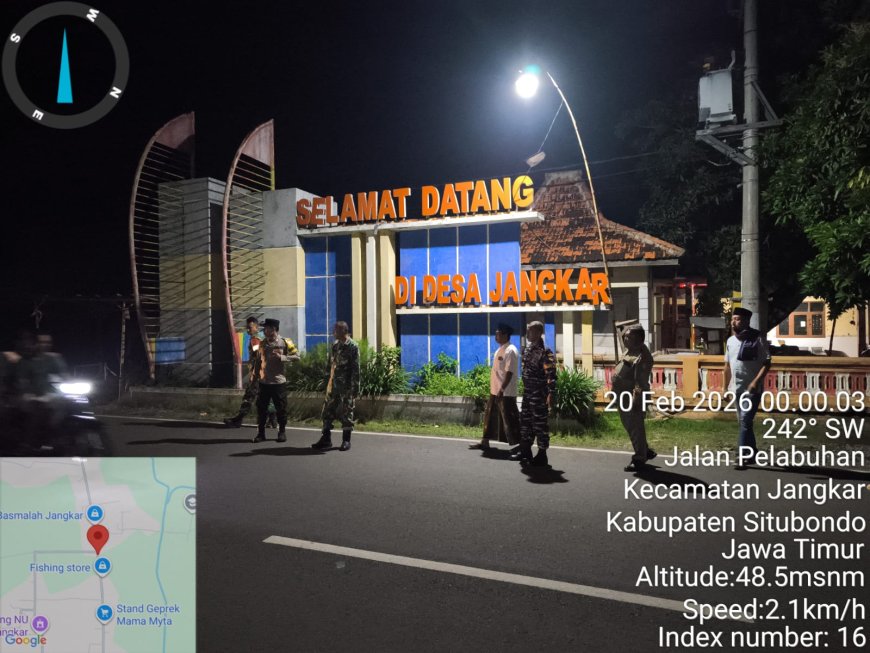 Sinergitas Polsek Jangkar Bersama Forkopimca Melaksanakan Patroli Gabungan Antisipasi Perang Petasan