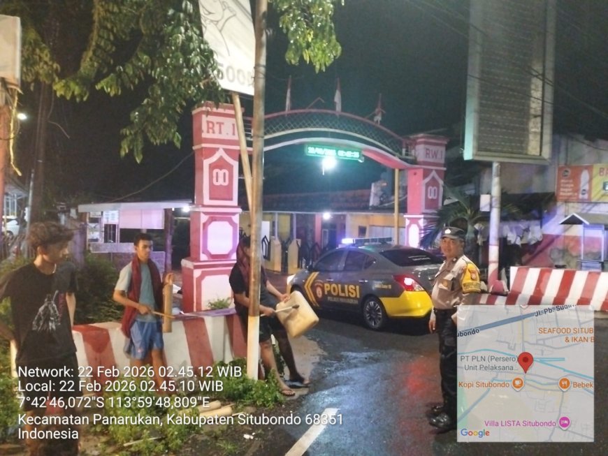 Patroli Blue Light Polsek Panarukan Dini Hari, Situasi Wilayah Aman Kondusif