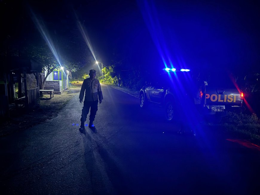 Patroli Blue Light, Polsek Mangaran Antisipasi 3C dan Balap Liar di Wilayah Hukum