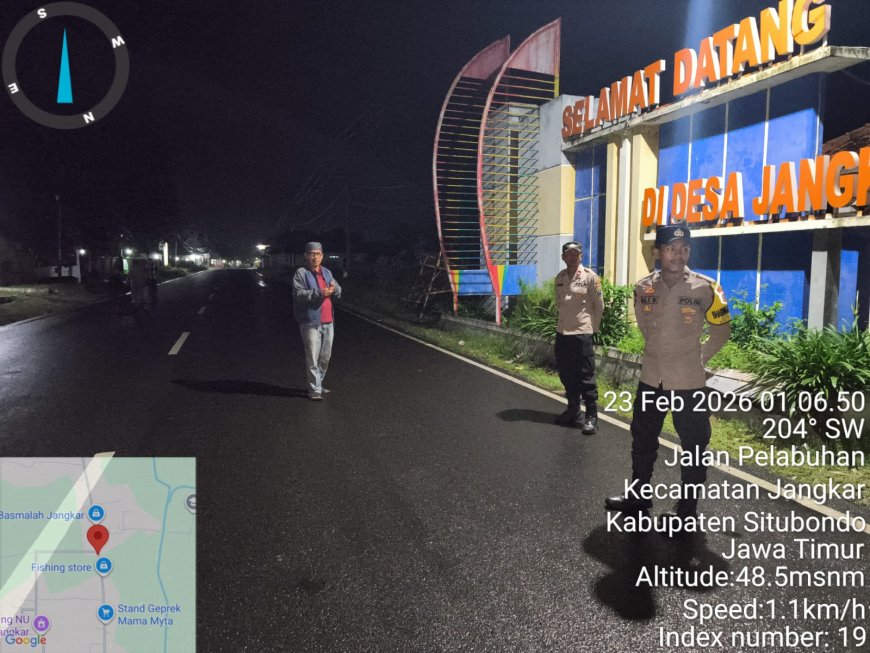 Jaga Kondusifitas Selama Bulan Ramadhan, Polsek Jangkar Bersama Forkopimka Gencar Melaksanakan Patroli