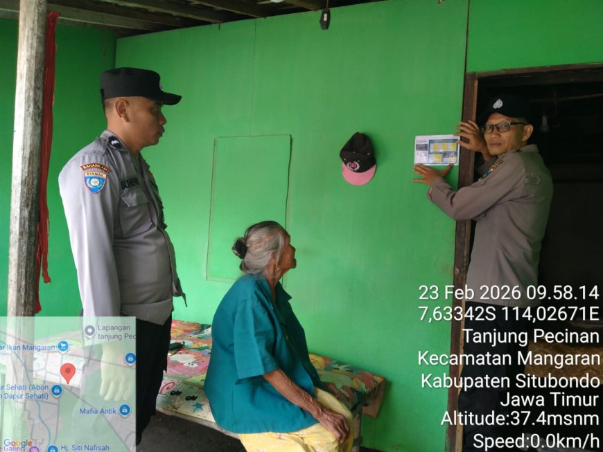 Polsek Mangaran Intensifkan DDS Pendataan Warga Penerima Bantuan Pengentasan Kemiskinan di Desa Tanjung Kamal