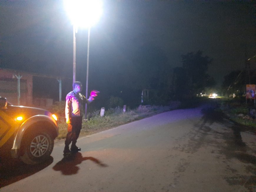 Patroli Blue Light Polsek Mangaran Antisipasi 3C dan Balap Liar, Situasi Wilayah Aman Kondusif