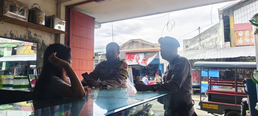 Polsek Mangaran Intensifkan Patroli Pertokoan Emas, Antisipasi 3C dan Peredaran Uang Palsu di Pasar Mangaran