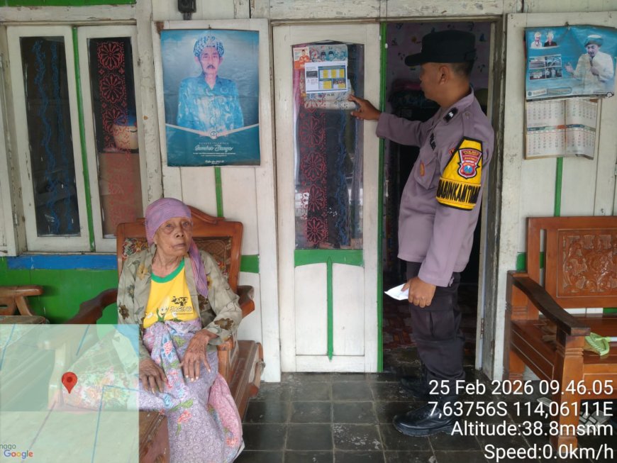 Bhabinkamtibmas Polsek Mangaran Laksanakan DDS Pendataan Pengentasan Kemiskinan di Desa Tanjung Kamal