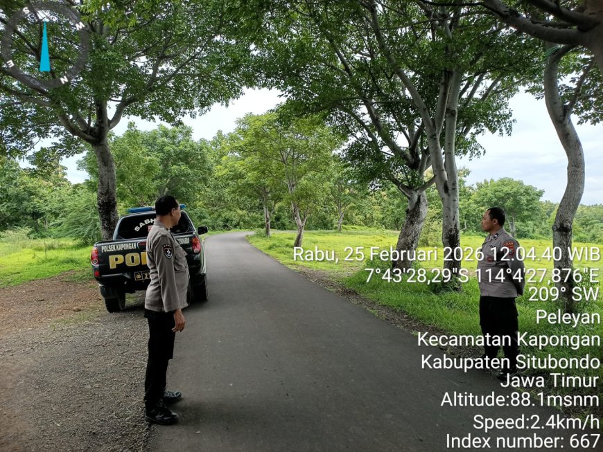 POLSEK KAPONGAN GIAT PATROLI DALAM RANGKA ANTISIPASI GANGGUAN KAMTIBMAS DI BULAN RAMADHAN