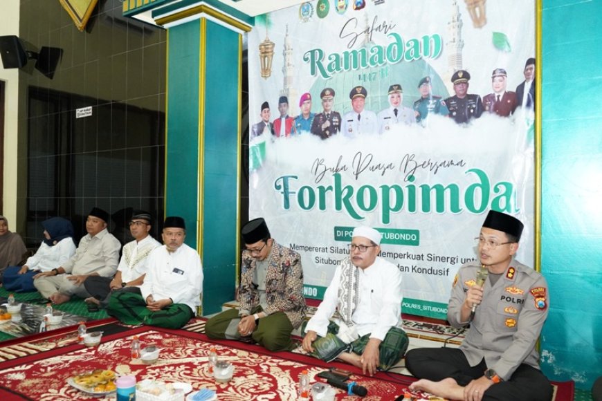 Forkopimda Perkuat Soliditas Kamtibmas Lewat Safari Ramadan di Mapolres Situbondo