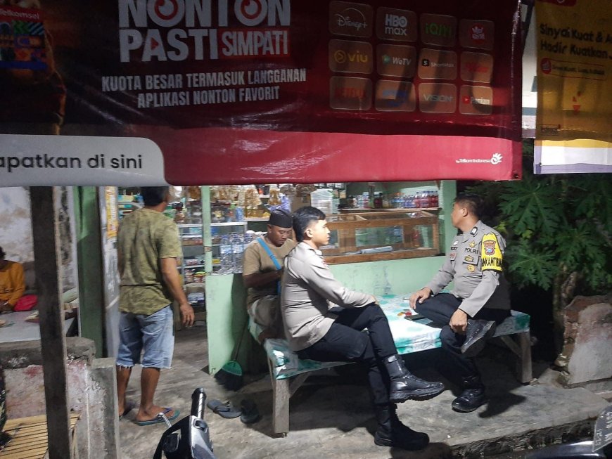 Patroli Blue Light Polsek Mangaran, Jaga Kamtibmas Malam Hari di Tanjung Glugur