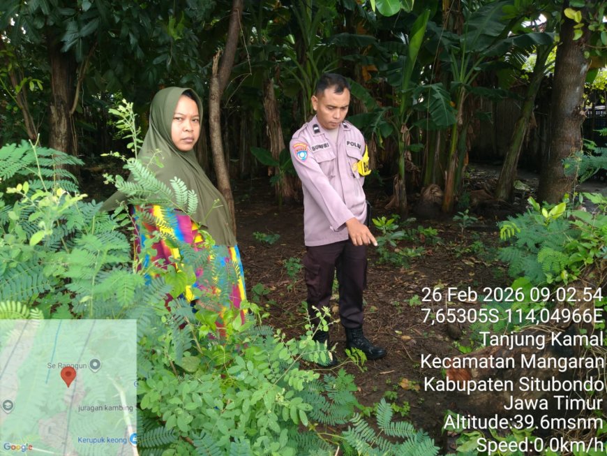 Polsek Mangaran Lakukan Deteksi Dini Terkait Pengaduan Warga di Tanjung Kamal