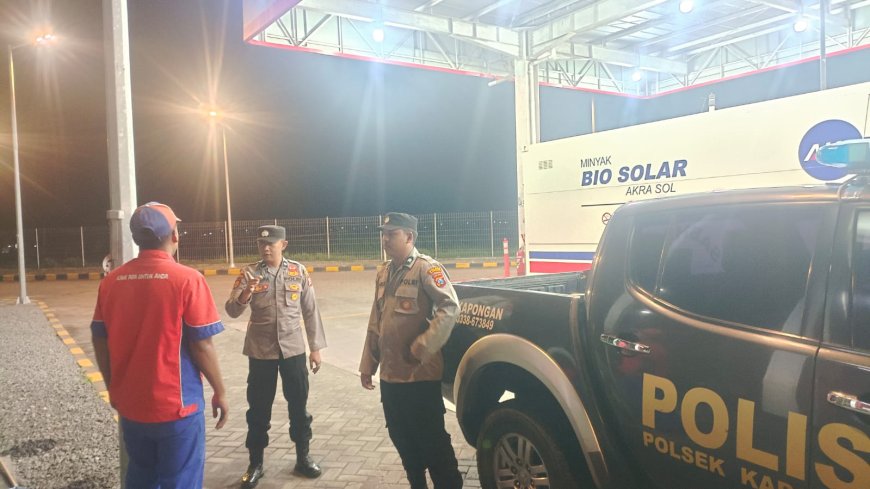 POLSEK KAPONGAN GIAT PATROLI DALAM RANGKA HARKAMTIBMAS DI SPBKB AKR LANDANGAN