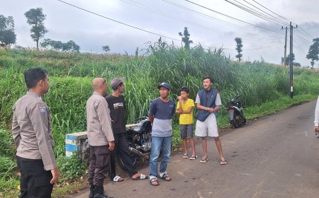 Polsek Sumbermalang Laksanakan Patroli Ngabuburit Antisipasi Balap Liar di Desa Plalangan