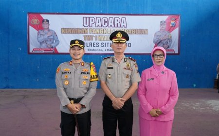 Kapolsek Panji AKP Nanang Terima Kenaikan Pangkat Pengabdian Menjadi Kompol