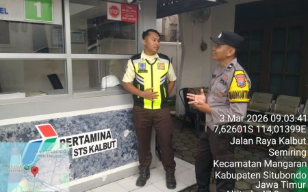 Patroli Dialogis Polsek Mangaran Perkuat Harkamtibmas di Area STS Pertamina Kalbut