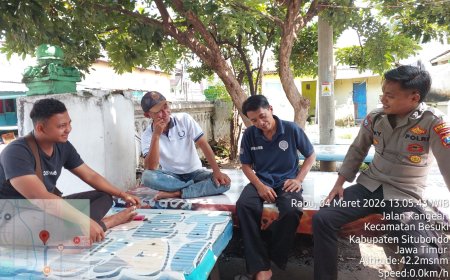 Bhabinkamtibmas Polsek Besuki Intensifkan Patroli Pemukiman, Warga Dihimbau Turut Aktif Jaga Keamanan Jelang Hari Raya.