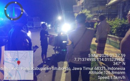 Polsek Panji Datangi TKP Dugaan Pencurian di Simpang TL Argopuro