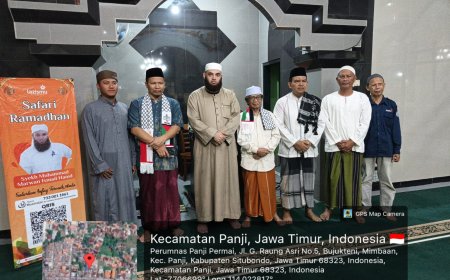 Safari Dakwah Ramadhan Bersama Ulama Palestina di Masjid Al Manar Panji Berlangsung Khidmat