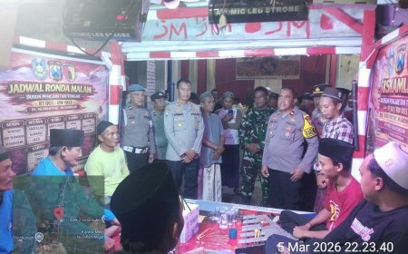 Perkuat Keamanan Lingkungan, Polsek Mlandingan Hadiri Penilaian Lomba Poskamling Desa Selomukti