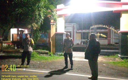 Polsek Jangkar Melaksanakan Patroli Antisipasi Perang Petasan