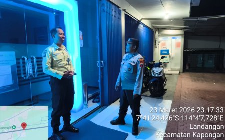 PELAKSANAAN GIAT PATROLI HARKAMTIBMAS, DI OBJEK VITAL BANK BRI UNIT KAPONGAN, ANTISIPASI KRIMINALITAS UTAMANYA 3C SERTA GANGGUAN KAMTIBMAS
