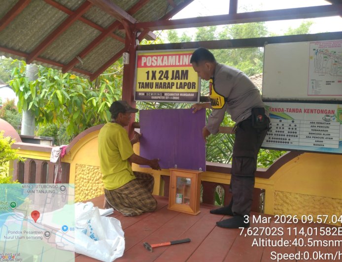 Polsek Mangaran Bina Satkamling Desa Semiring, Tingkatkan Kesiapsiagaan dan Partisipasi Warga