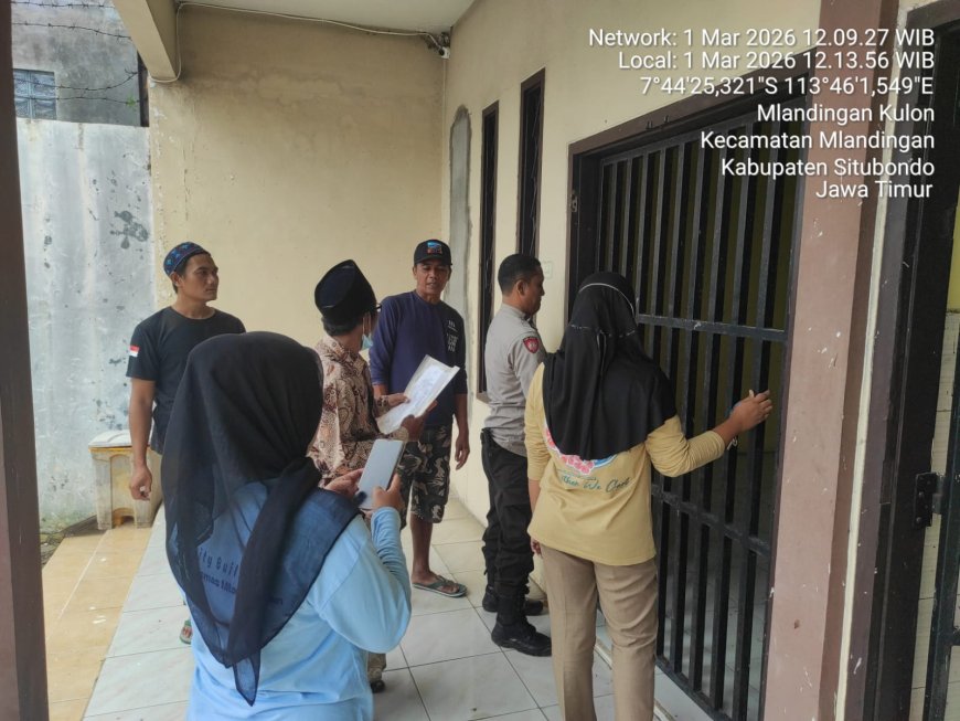 POLSEK MLANDINGAN SIGAP TANGANI ODGJ YANG MENGAMUK DI MASJID RAHMAT DESA SUMBERANYAR