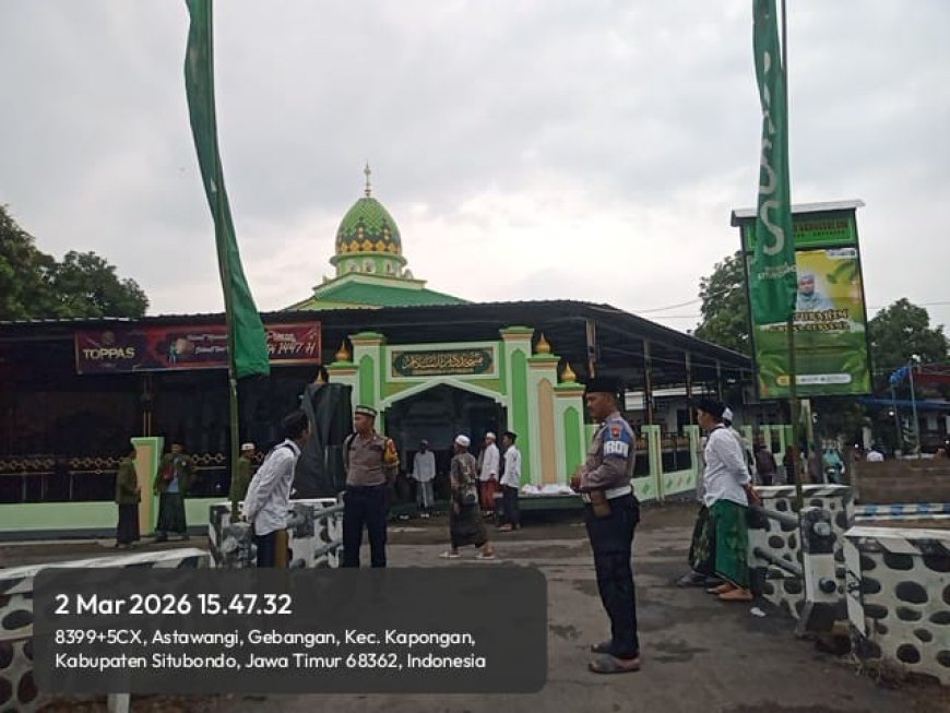 Polsek Kapongan Kegiatan Silaturrahim dan Buka Puasa Bersama Pengasuh Ponpes Syalafiyah Syafi'yah Sukorejo di Kec. Kapongan
