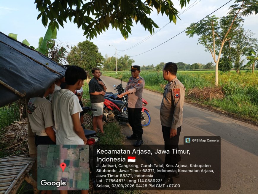 Polsek Arjasa Quick Respon Laporan Balap Liar di Dusun Cangkring