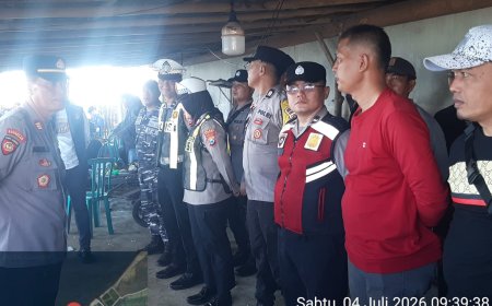 Polsek Mangaran Gelar Apel Pengamanan Petik Laut, Pastikan Kegiatan Berjalan Aman dan Kondusif
