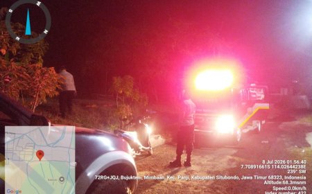 RESPON CEPAT POLSEK PANJI, KEBAKARAN LAHAN KERING DI PERBUKITAN MIMBAAN BERHASIL DIPADAMKAN