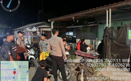 Polsek Mangaran Gelar Nobar Piala Dunia 2026 Bersama Warga, Perkuat Kamtibmas
